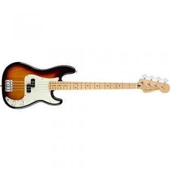 Fender Player Precision Bass Electric Guitar, Maple Fretboard, 3-Color Sunburst (2018