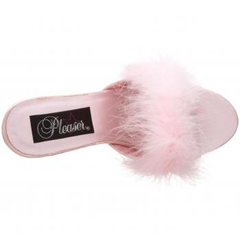 FABULICIOUS Damen Amour-03 Slipper, (B. Pink Satin-Fur)