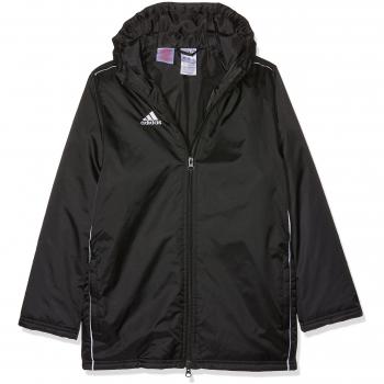 Adidas Core 18 Stadium Jacket – Boys 7‑8 Years Old, Black/White