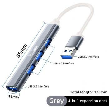 Ihuigol 4-Port USB-C OTG Adapter for MacBook Pro Air Laptops
