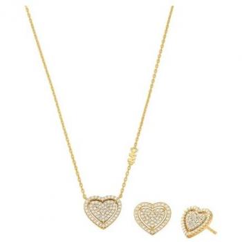 Michael Kors Set aus Halskette und Ohrringe MKC1756CZSET Golden 00 Damen