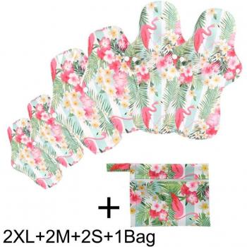 7 Pack of Bamboo Charcoal Menstrual Pads