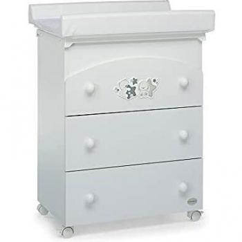 Bagnetto Fasciatoio Piccoli Amici Foppapedretti Bianco/Grigio