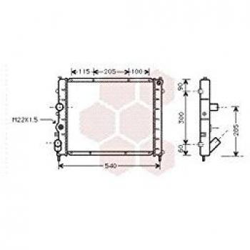 Radiateur de refroidissement moteur VAN WEZEL 43002174