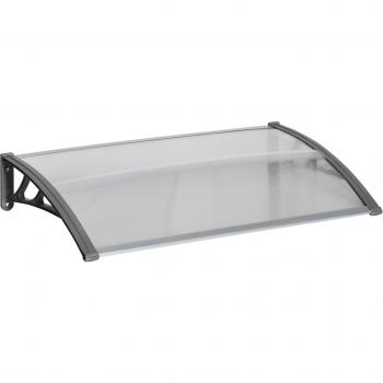 Tejadillo de Protección 110x60 cm con Soporte de Policarbonato Transparente