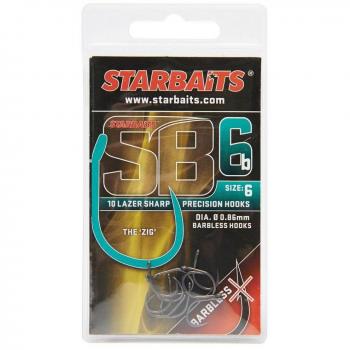 Starbaits SB4 Long Shank Hook, Size 6, Silver, One Size Available