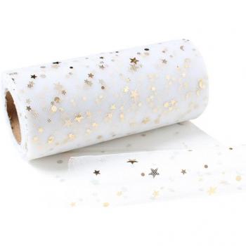 15cm Glitter Sequin Tulle Mesh for Wedding Party