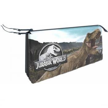 ▷ ESTUCHE PORTATODO TRIPLE DE JURASSIC WORLD