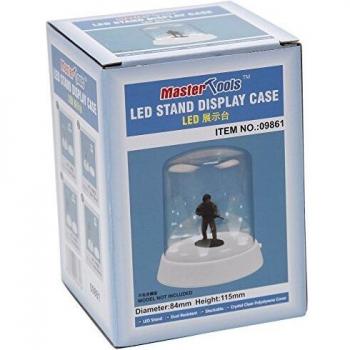 84 x 115mm Triangular Top Display Case with optional LED base