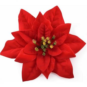 Flanell‑Rosenköpfe (15 cm) für Haus, Hochzeit und Winterstimmung