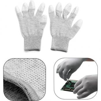 Gants ESD antistatiques, 1 paire, pour travaux de réparation électroniques avec revêtement PU