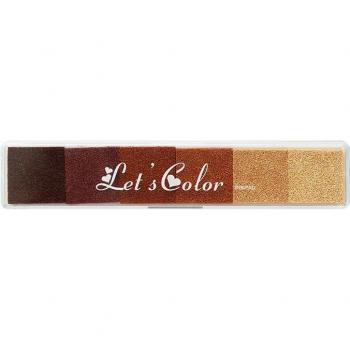 Almohadilla de tinta de 6 colores para scrapbooking y sellos, 6333