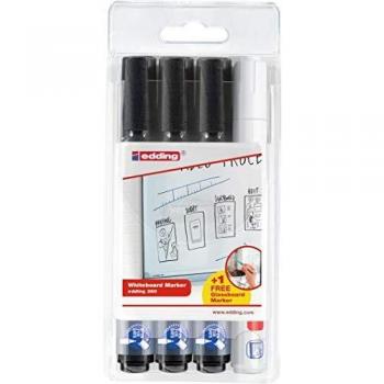Edding 360 Whiteboard Marker + Edding 90 Glasboard Marker