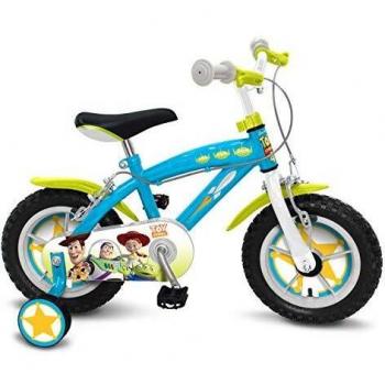 Vélo Toy Story 4 pour enfants de 14 pouces avec pneus gonflables, freins à disque et nylon bush