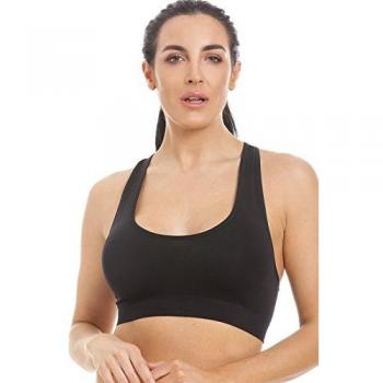 Camille Maternity No‑Line Sleep Bra – Black, Medium
