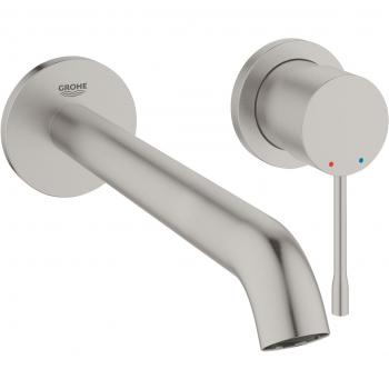 Set de finitions Grohe Essence 29193DC1 – mitigeur lavabo mural à encastrer, acier, 230 mm