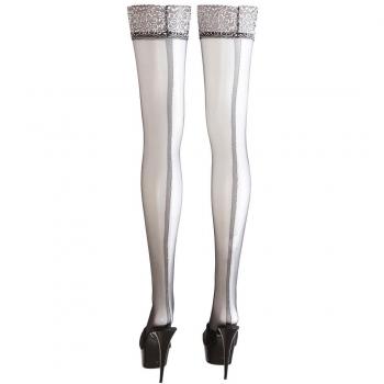 Cottelli „Nachtlicht“ Strapsen – Schwarz‑Silber