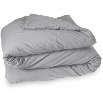 Housse de couette Palace, Coton, 260 x 240 cm, Gris