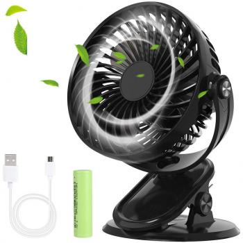 Ventilatore Silenzioso Yirenyoupin 3 Modalità, 360° Rotazione, 2500mA