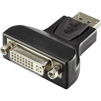 Renkforce Schwarz Display-Adapter für Dual Link DisplayPort zu DVI-I