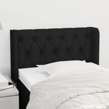 VidaXL Ohr-Design Kopfteil schwarz 83x16x78/88 cm – ein Stück Stoff