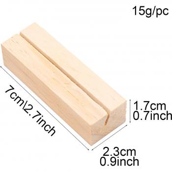 Soporte de mesa para tarjetas y fotos, estilo rústico, 10 unidades