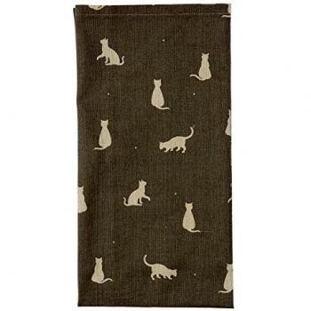 Happy Cats Dexam Rushbrookes Slate Tea Towel – 70 × 50 cm, Pure Cotton
