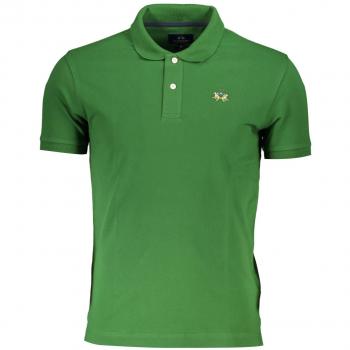 La Martina Stylish Green Polo Shirt