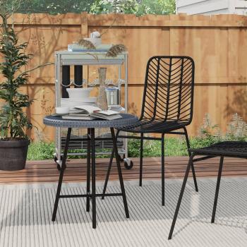 Outsunny PE Rattan Side Table for Outdoor Use