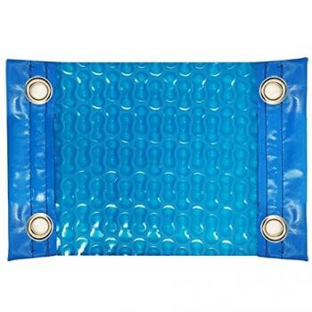 Cubierta de invierno para piscina 3,5 x 3,5 m con 15 cm de anclaje color Marrón