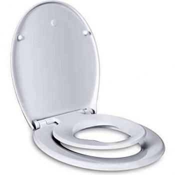 Dalmo WC‑Deckel & Kindersitz im One‑Piece Design – weiß, absenkbar