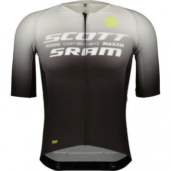 Maglia da ciclismo uomo Scott RC SRAM Aero manica corta nera e bianca