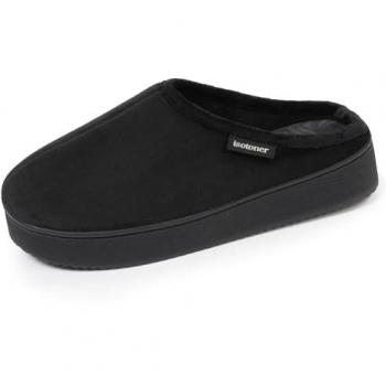 Chaussons Isotoner Plateforme Noir 41