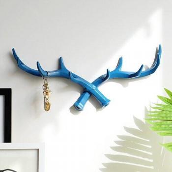 Resin Deer Horn Wall Decor Hook