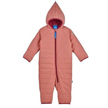 Wattierter Baby Stepp-Overall PIKKU VANU in Rose/Beetrot, Größe 90-100