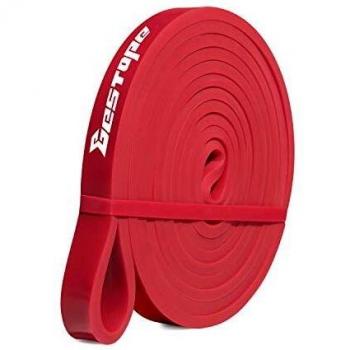 Resistance Band Pull Up Assist Band, Premium Latex Resistance Workout Exercise Loop Band, Stretch Training Red Fitness Band for Men and Women, Ideal for Home, Gym, Yoga, Powerlifting
