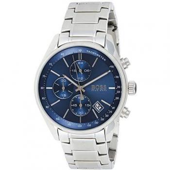 Montre Hugo Boss Homme Ref. 1513478 – Cadran Noir, Quartz, Étanchéité 50 m