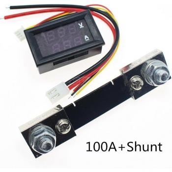 Indicateur de tension et courant DC 100V 100A