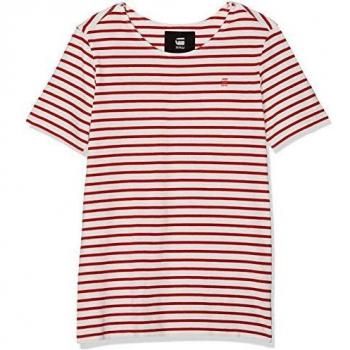 T-shirt G-STAR RAW Xartto milk/deep flame stripe A392 Small
