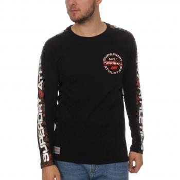 Superdry Herrenpullover Trophy CAMO Splat (L/S) – Black Olive Grit