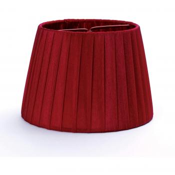 Fuloon Paralume Tessuto Bordatura Dorata Bordeaux 160 mm