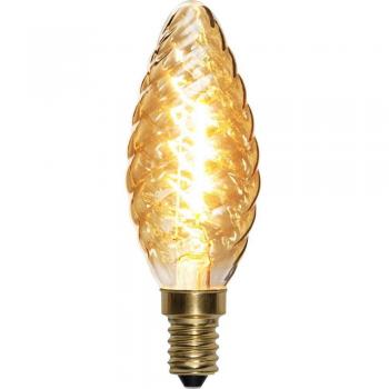 STAR Soft Glow Deco LED Leuchtmittel Riffel Zapfen Kerze warmweiß E14