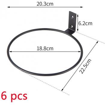Pot Porte‑Anneau 8 in – Plateau pour Plantes