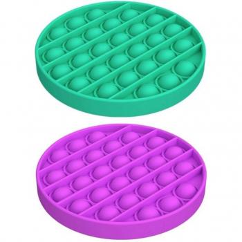 2 Pcs Purple & Green Squishy Toys