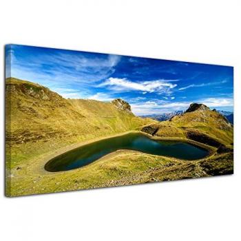 Tableau Artiste Lac Montagnon 100x50
