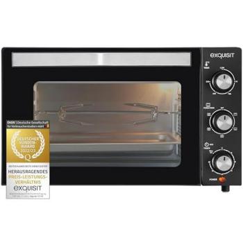 Exquisit Mini-Backofen MO 3302, 1500 Watt, Umluft, Timer