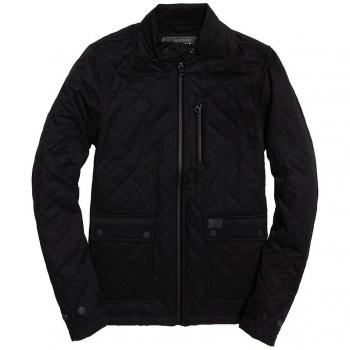 Superdry Herren‑City‑Microfibre Steppjacke in Schwarz – XL