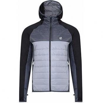 Dare 2b Veste Technique matelassée Chaude et isolante Homme Black/Aluminium Grey/Ebony Grey FR: L