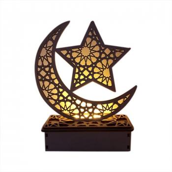 Decoración LED Madera Ramadan