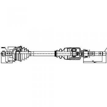 GSP Drive Shaft 210014 for Front Right Axle